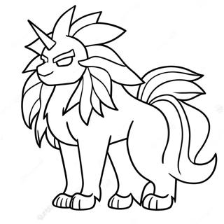 Solgaleo Kleurplaat | Solgaleo kleurplaat