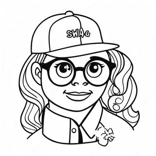 Kleurplaat van Swag | Swag kleurplaat