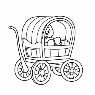 Schattige Cartoon Wagen Kleurplaat | Wagon kleurplaat
