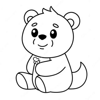 Teddiursa Schattige Kleurplaat | Teddiursa kleurplaat