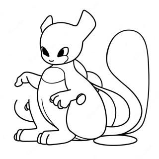 Mewtwo Kleurplaat | Mewtwo kleurplaat