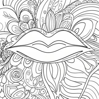 Lippen Kleurplaat | Lippen kleurplaat