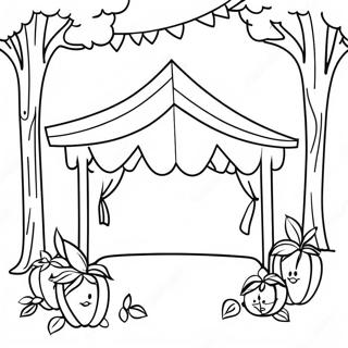 Sukkot Kleurplaat | Sukkot kleurplaat
