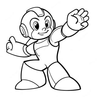 MegaMan in Actie Kleurplaat | MegaMan kleurplaat