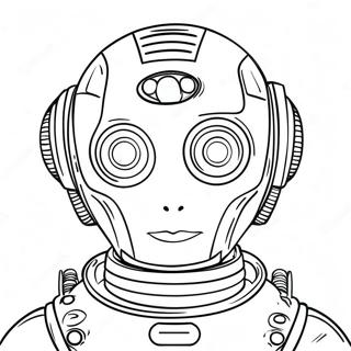 Creatieve AI Robot Kleurplaat | AI Generator kleurplaat