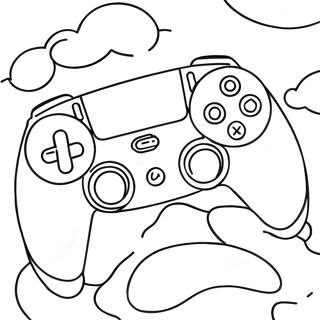 PlayStation 5 Controller Kleurplaat | PS5 kleurplaat