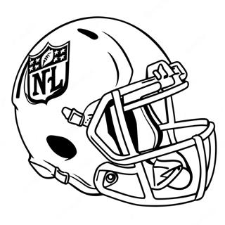 NFL Helm Kleurplaat | NFL Helm kleurplaat