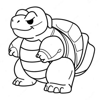 Blastoise Kleurplaat | Blastoise kleurplaat