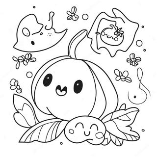 Halloween Kawaii Kleurplaten