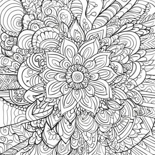 Kleurrijke Sharpie Mandala Kleurplaat | Sharpie kleurplaat