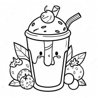 Milkshake Kleurplaat | Melkshake kleurplaat