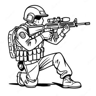 SWAT Team Kleurplaten