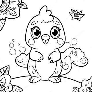 Kleurplaat van Hatchimal | Hatchimal kleurplaat