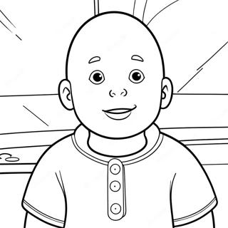 Caillou Kleurplaat | Caillou kleurplaat