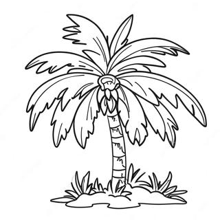 Palmbomen Kleurplaat | Palmbomen kleurplaat