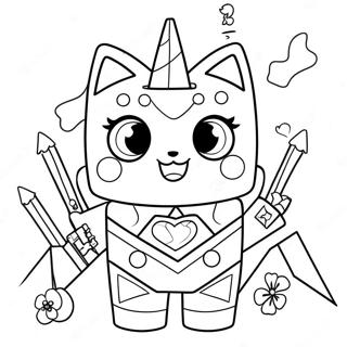 Unikitty Kleurplaat | Unikitty kleurplaat