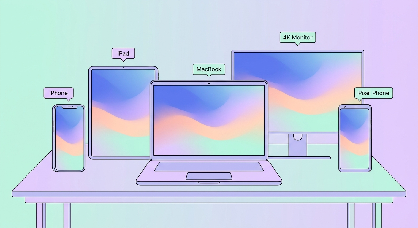 Wallpaper Resolutie per Apparaat — 2026 Referentie