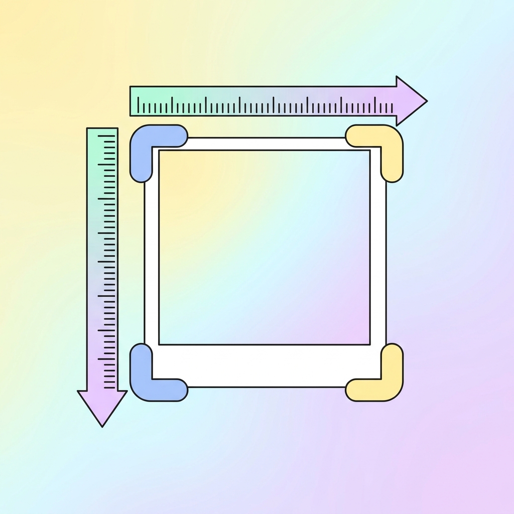 Formaat wijzigen & bijsnijden tools illustratie